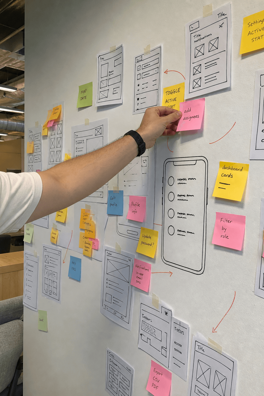 Planning a project on a board
